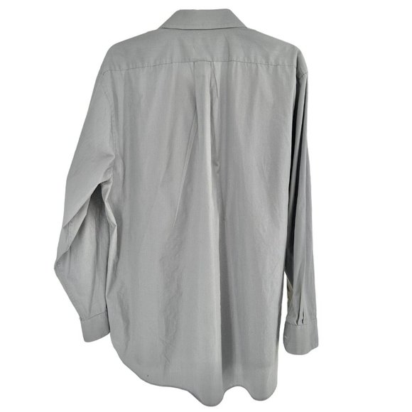 Preswick & Moore Regular Fit Shirt XL 17-17 1/2 34/35 Gray LS Button Down - Picture 3 of 8